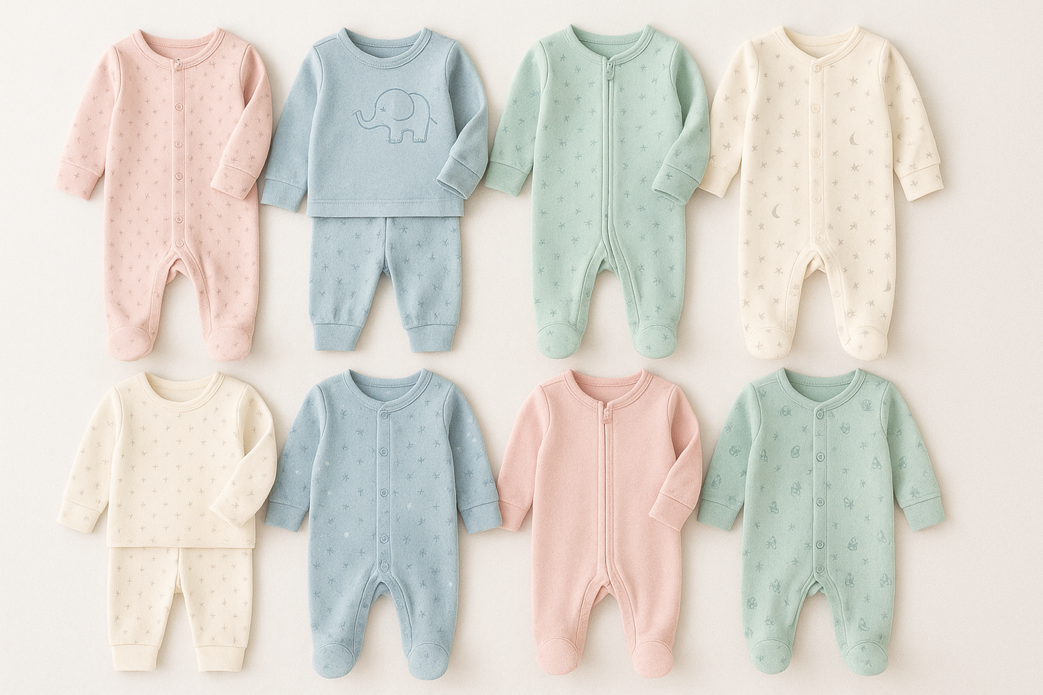 SLEEP SUITS AND PAJAMAS